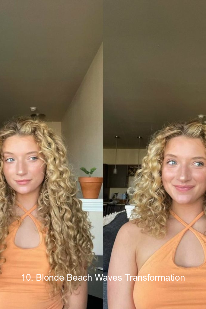 10. Blonde Beach Waves Transformation