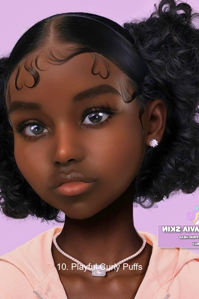 10. Playful Curly Puffs