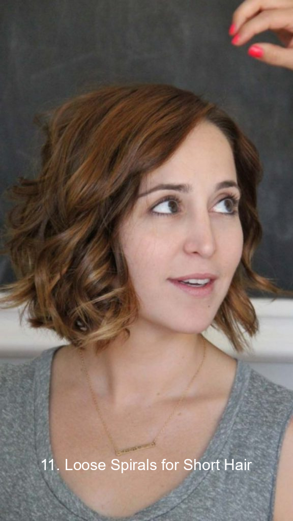 11. Loose Spirals for Short Hair
