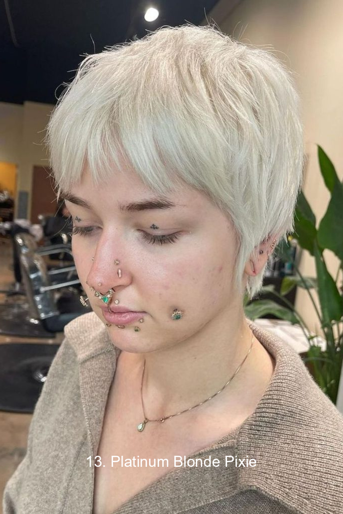 13. Platinum Blonde Pixie