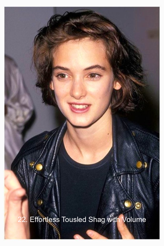 22. Effortless Tousled Shag with Volume