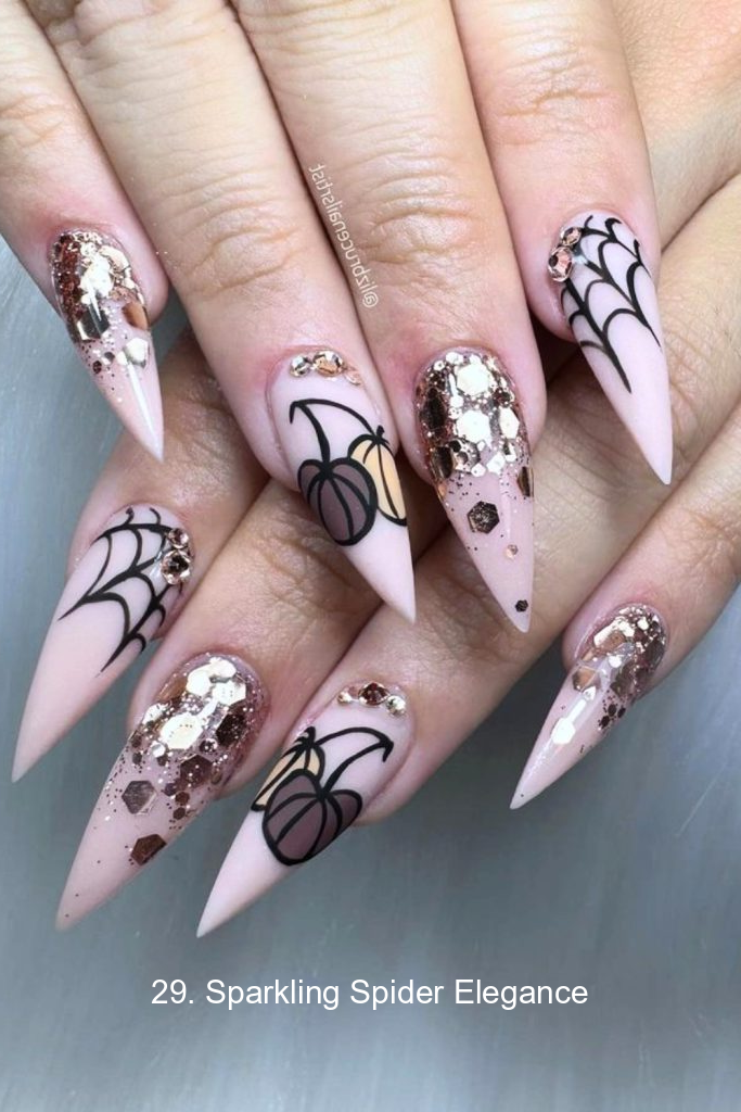 29. Sparkling Spider Elegance