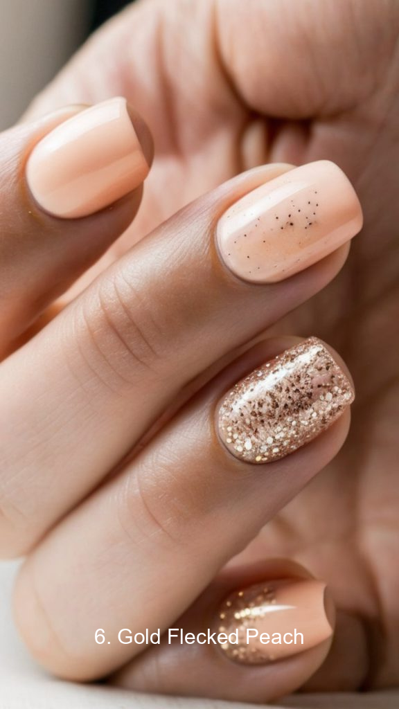 6. Gold Flecked Peach