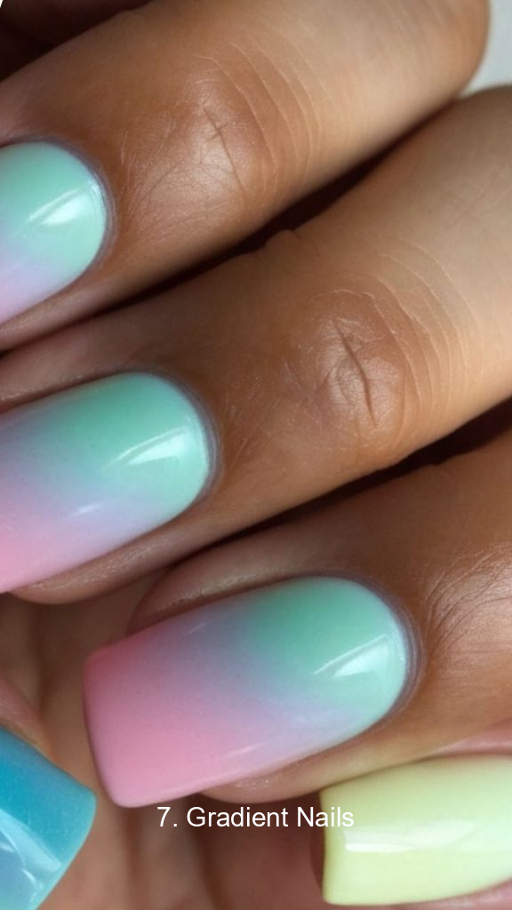 7. Gradient Nails
