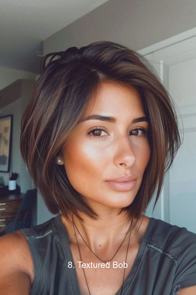 8. Textured Bob