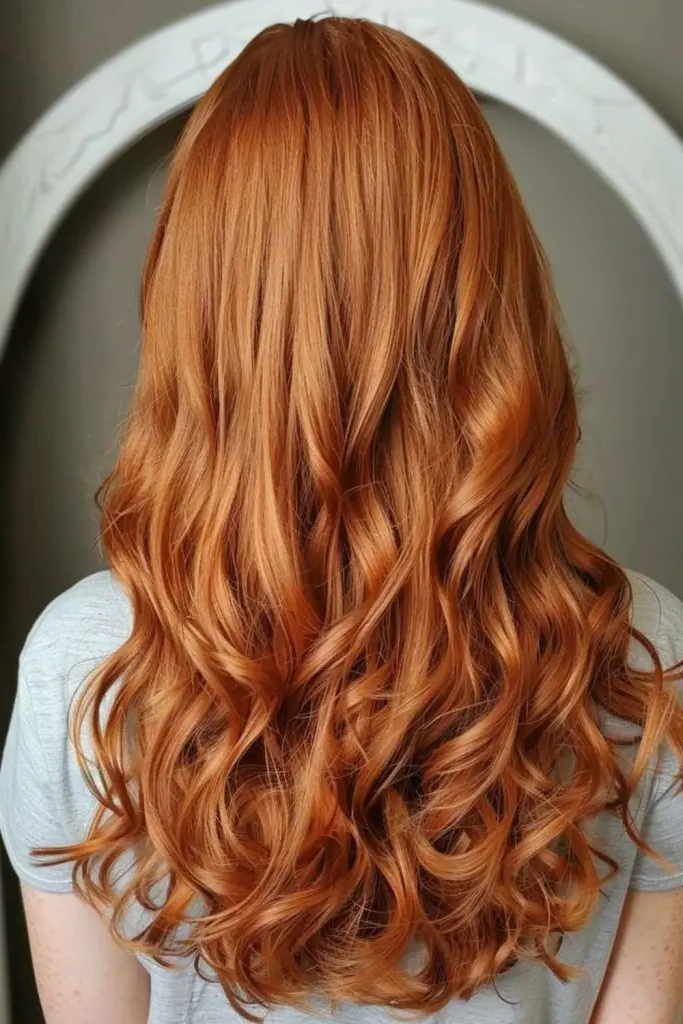 1. Cowboy Copper Waves with Bold Blonde Accents