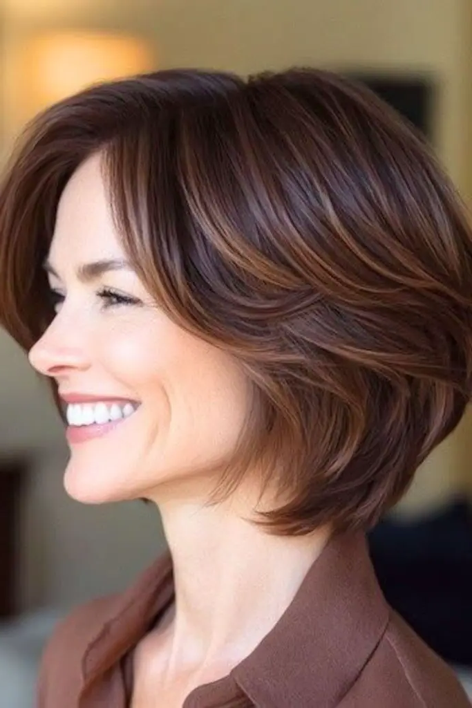 Feathered Bob: Short & Chic Hairstyle
