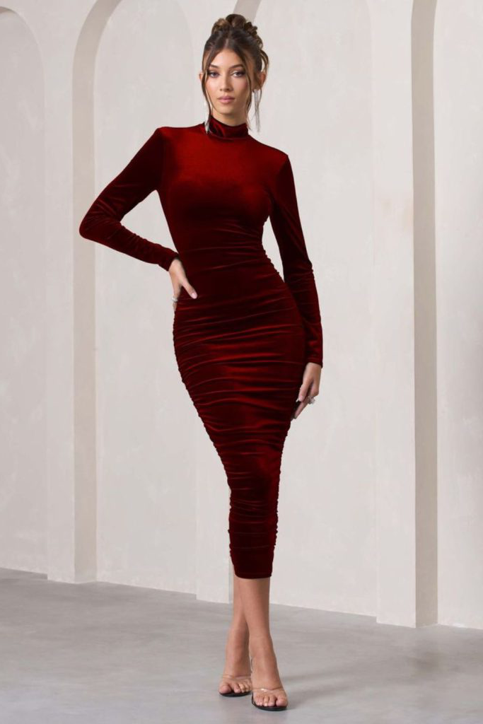 Radiance in Ruby Velvet