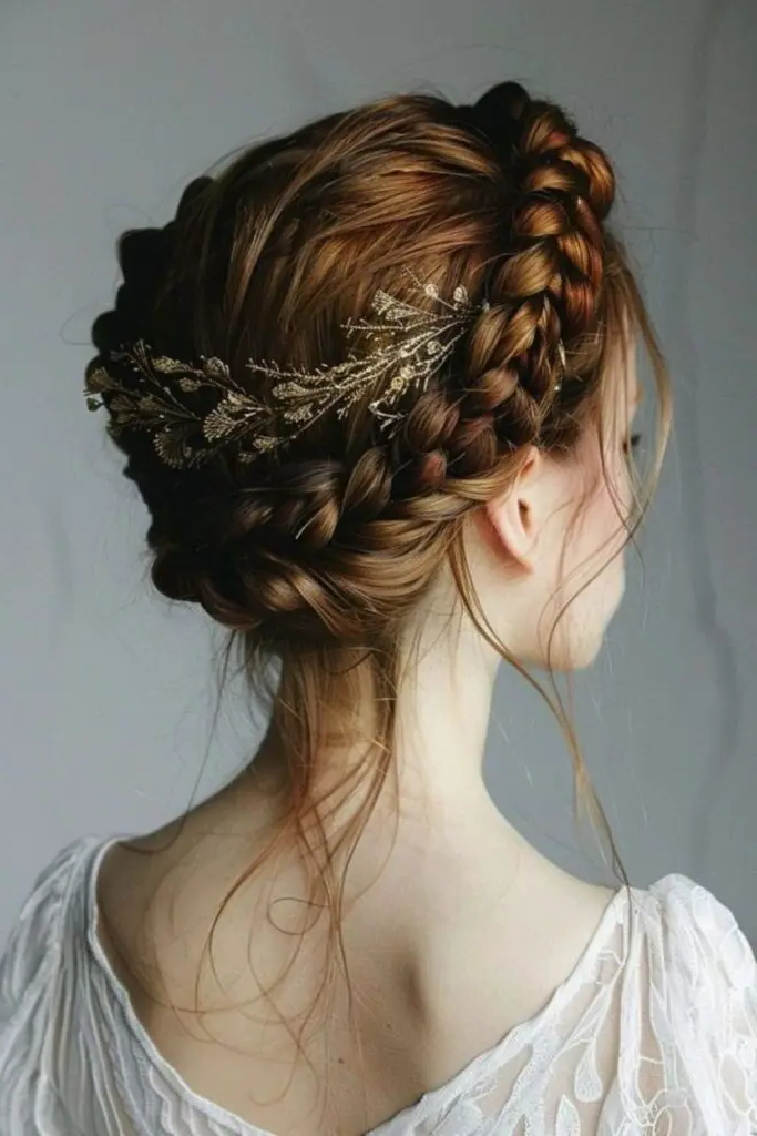 Radiant Braided Crown for Quinceañera