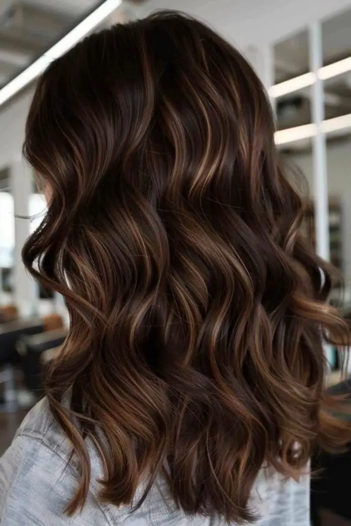 Sunlit Streams Chocolate Brown Balayage