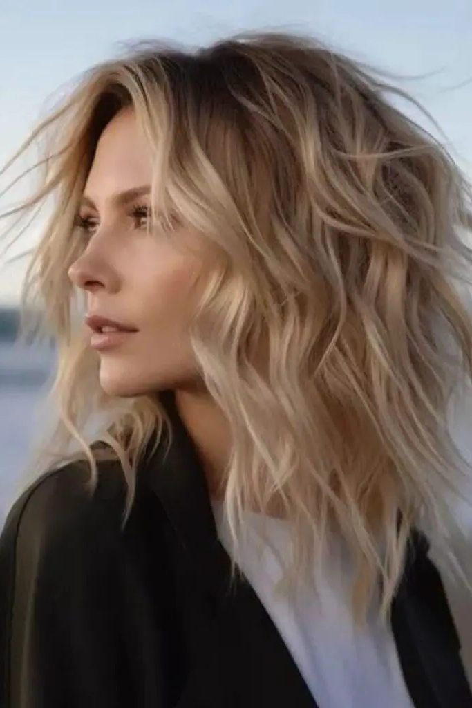 Whimsical Wave Cascade Hairstyle