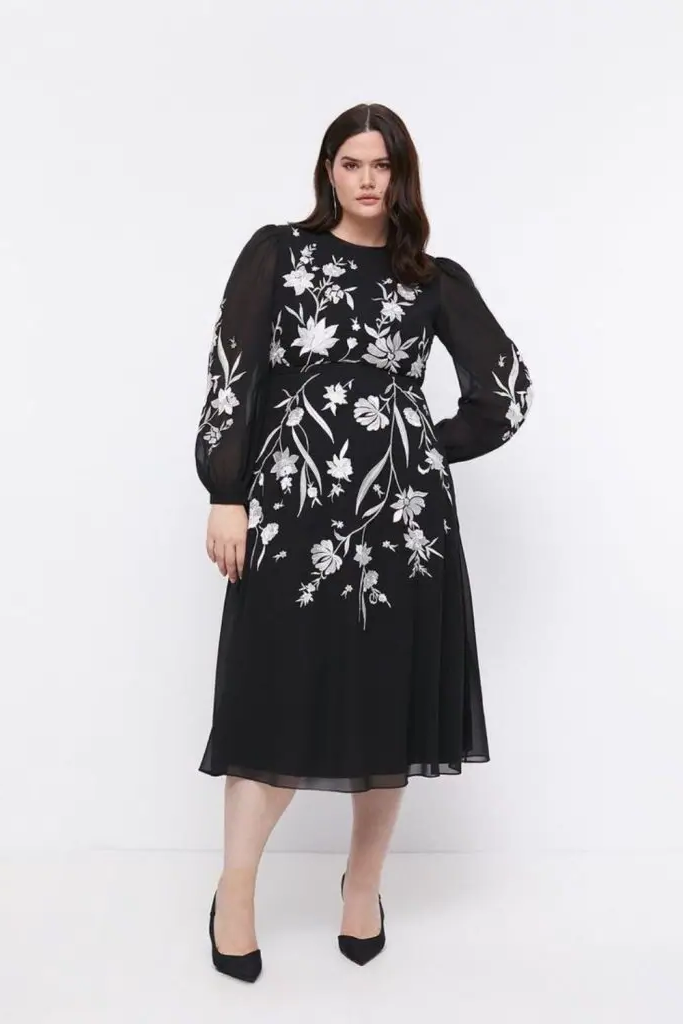 Frosted Floral Fantasy Dress