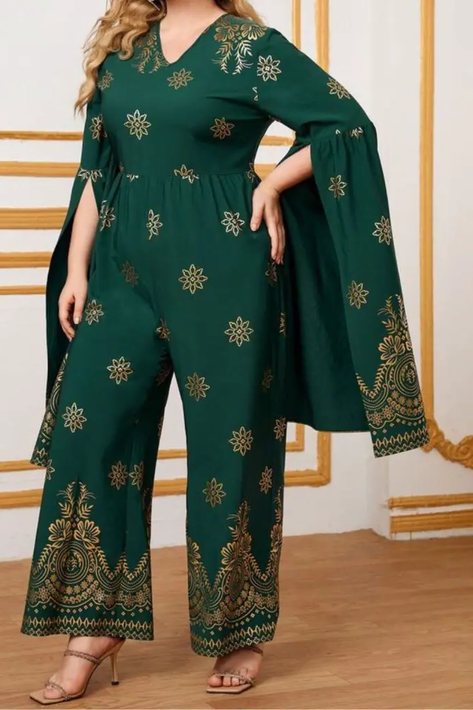 Glamorous Greenery Emerald Wrap Jumpsuit