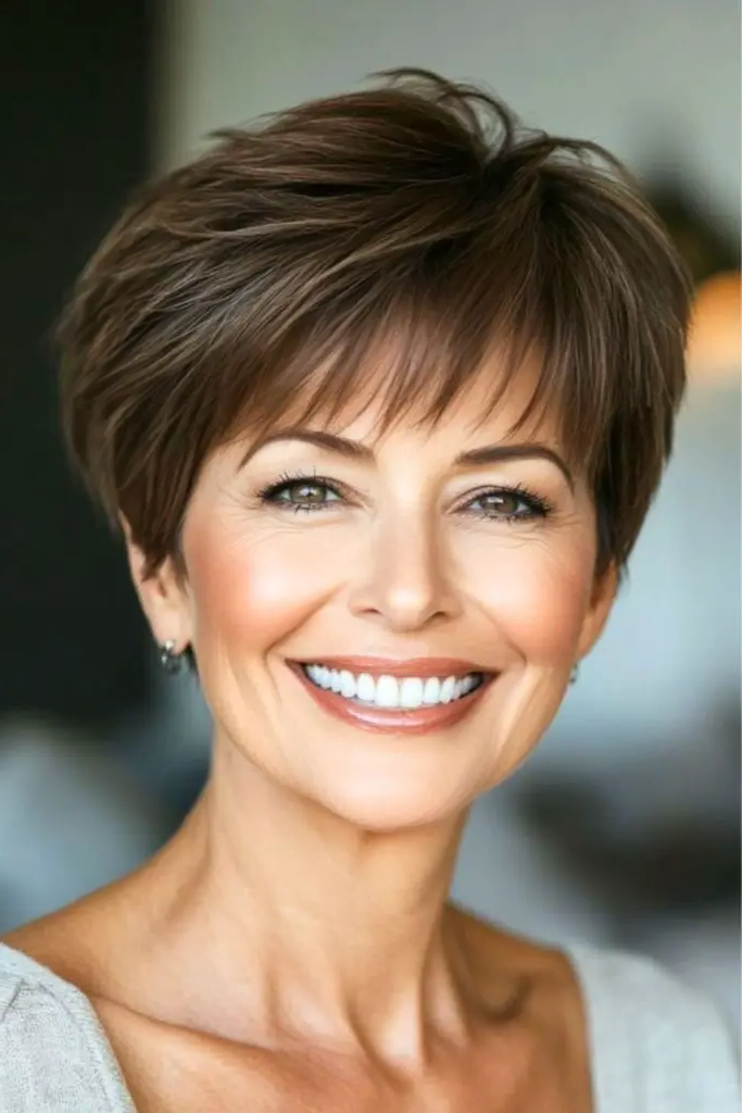 12. Messy Bob with Wispy Bangs