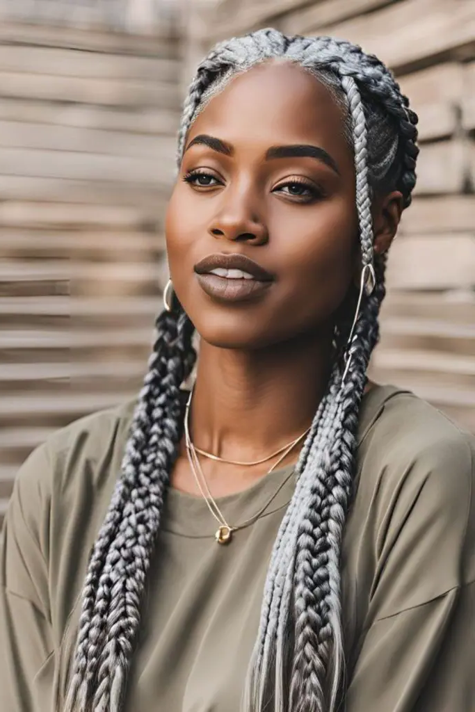 Metallic Crown Cornrows