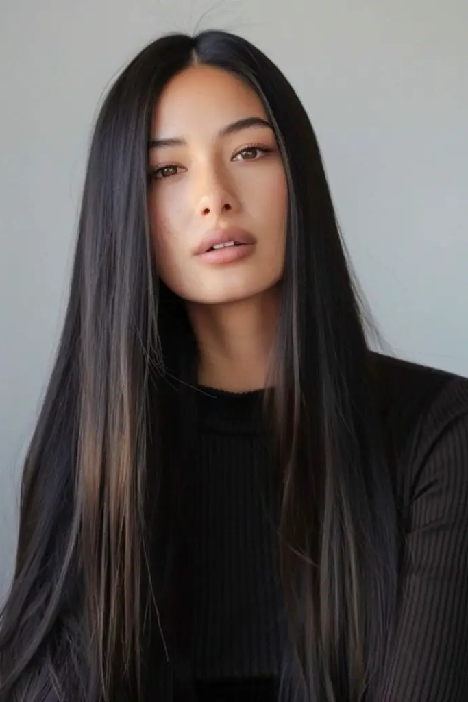 13. Glossy Glass Hair