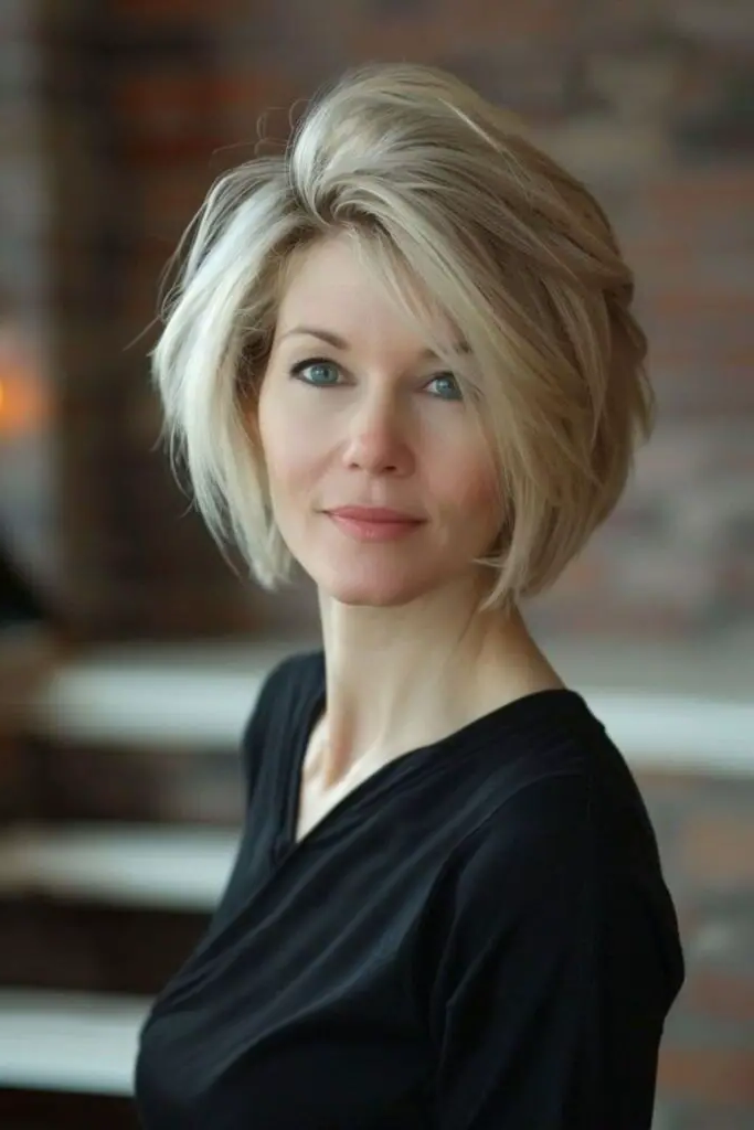 Smoky A-Line Bob Hairstyle