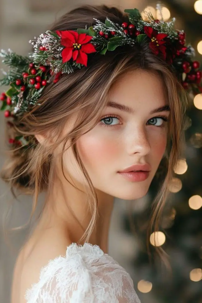 14. Festive Flower Crown: Boho Beauty