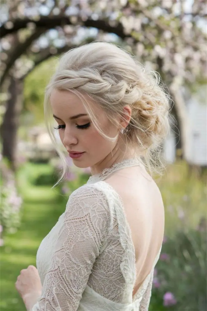 Snow-Capped Crown Braid Hairstyle