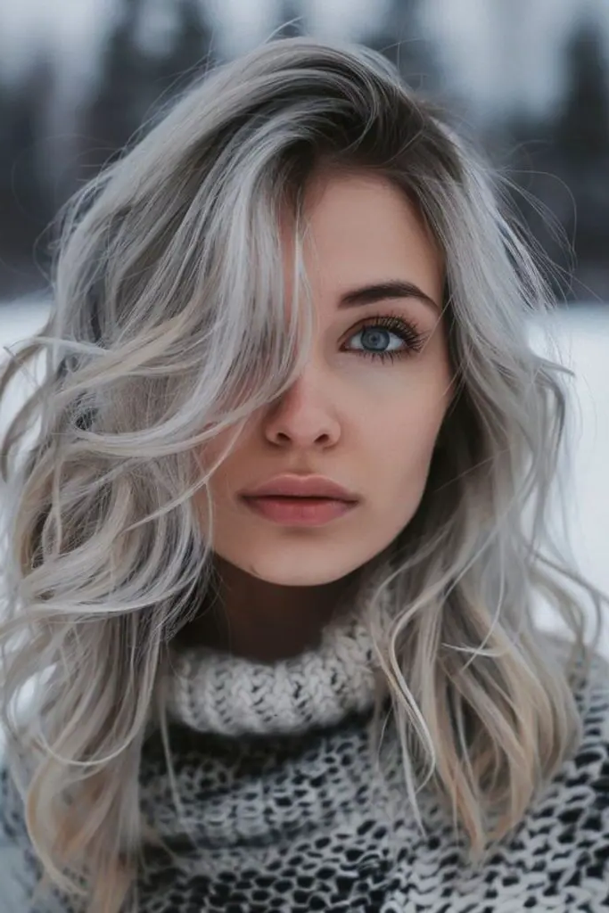 Ice Crystal Sombre Hair Color