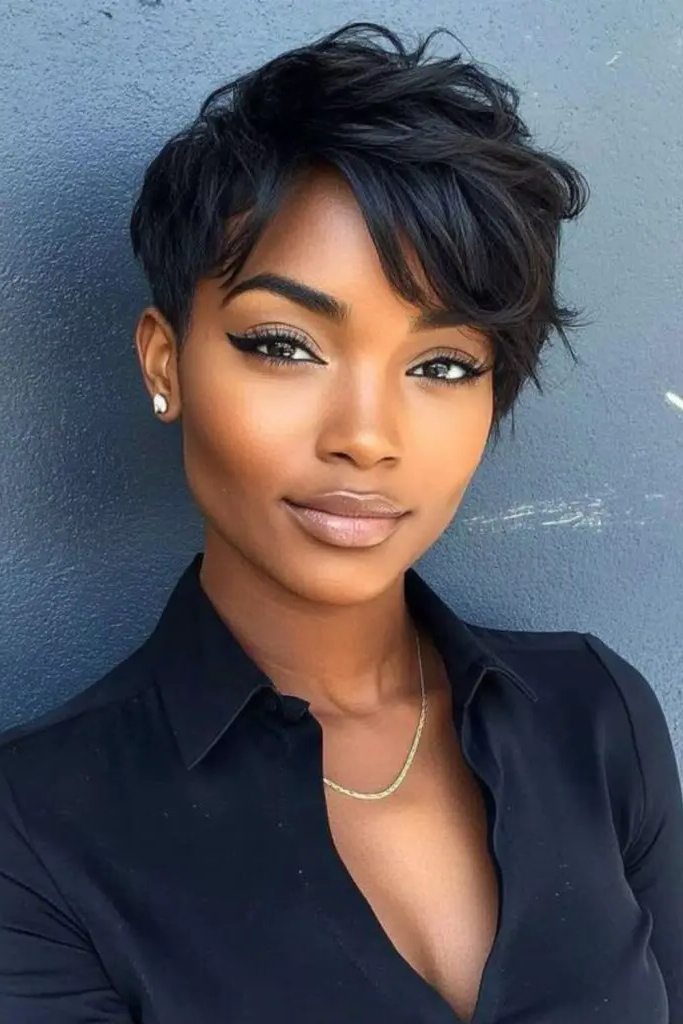 Layered Cropped Pixie Edge