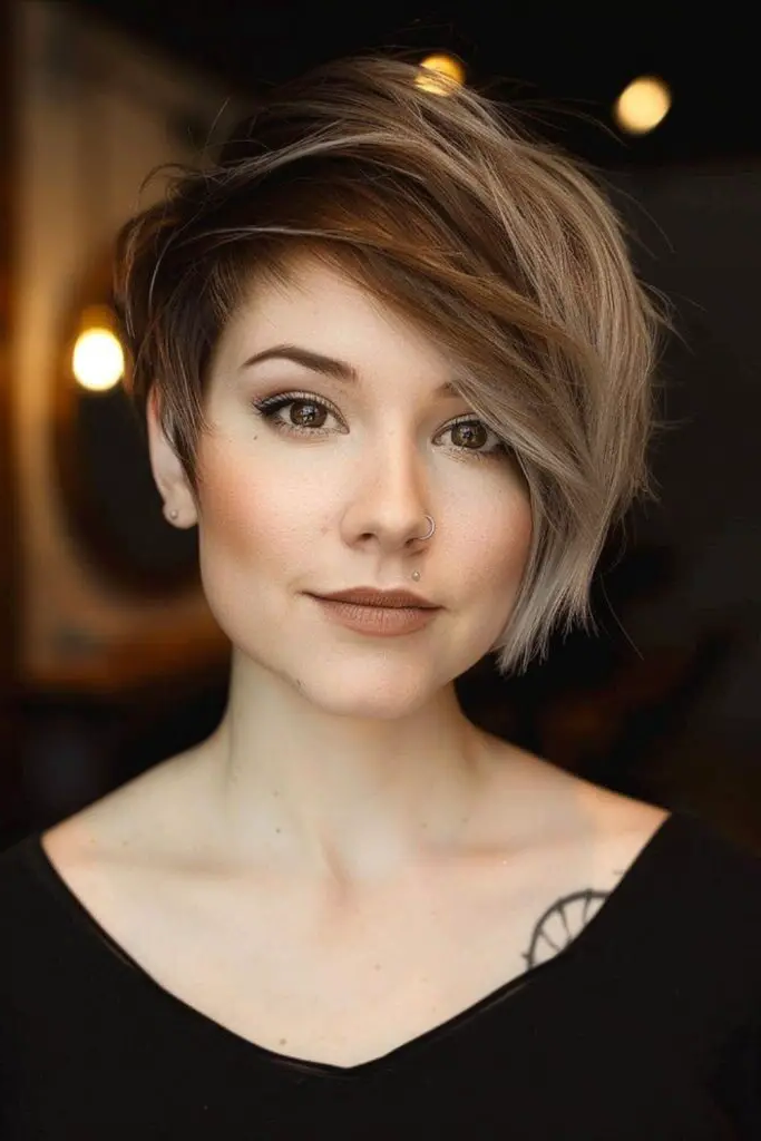 15. Tousled Asymmetrical Shaggy Cut