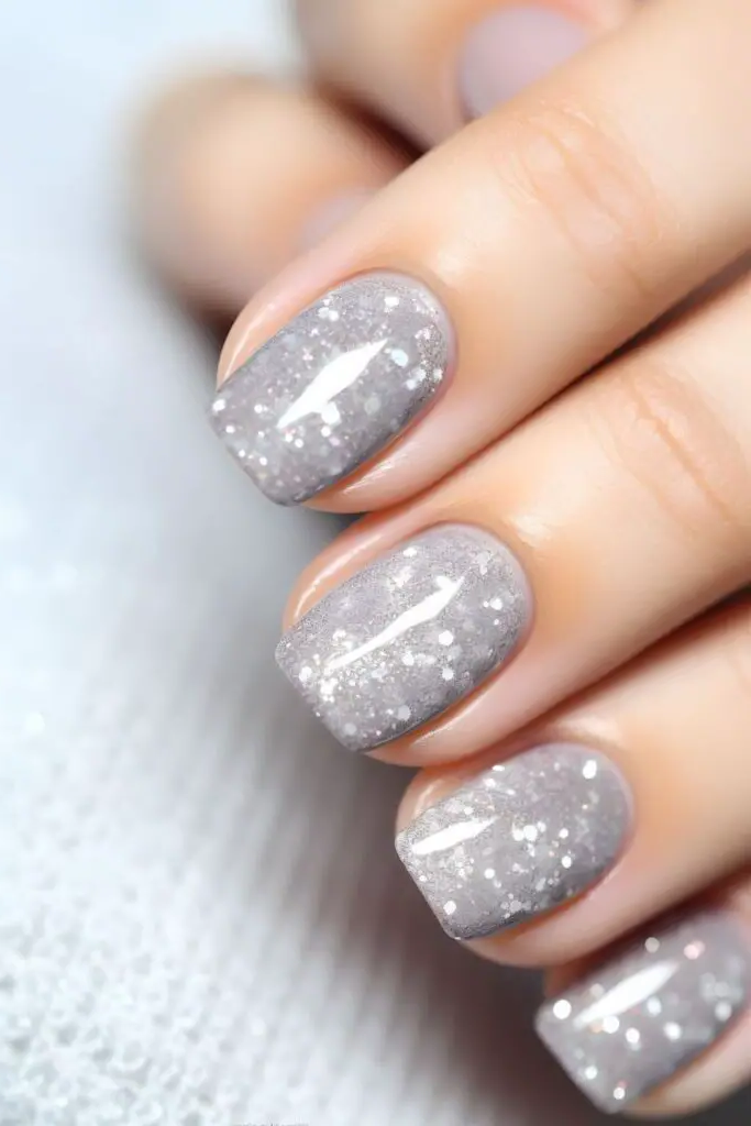 Shimmering Pewter Nail Color