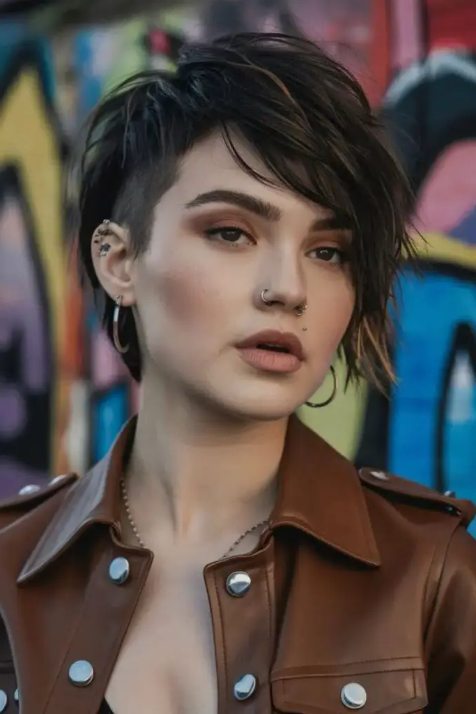 17. Asymmetrical Long Pixie Haircut