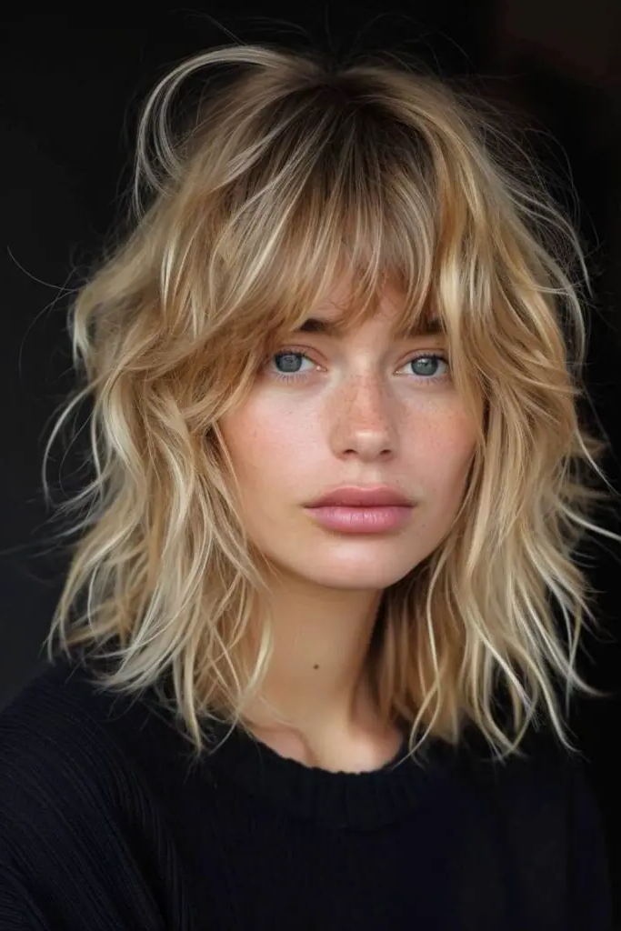 17. Lob with Fringe and Beachy Waves