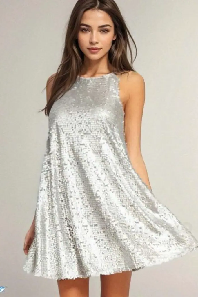 17. Shimmering Skater Style