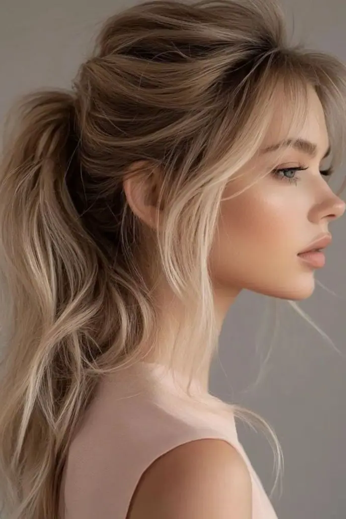 Sleek Ponytail Layers