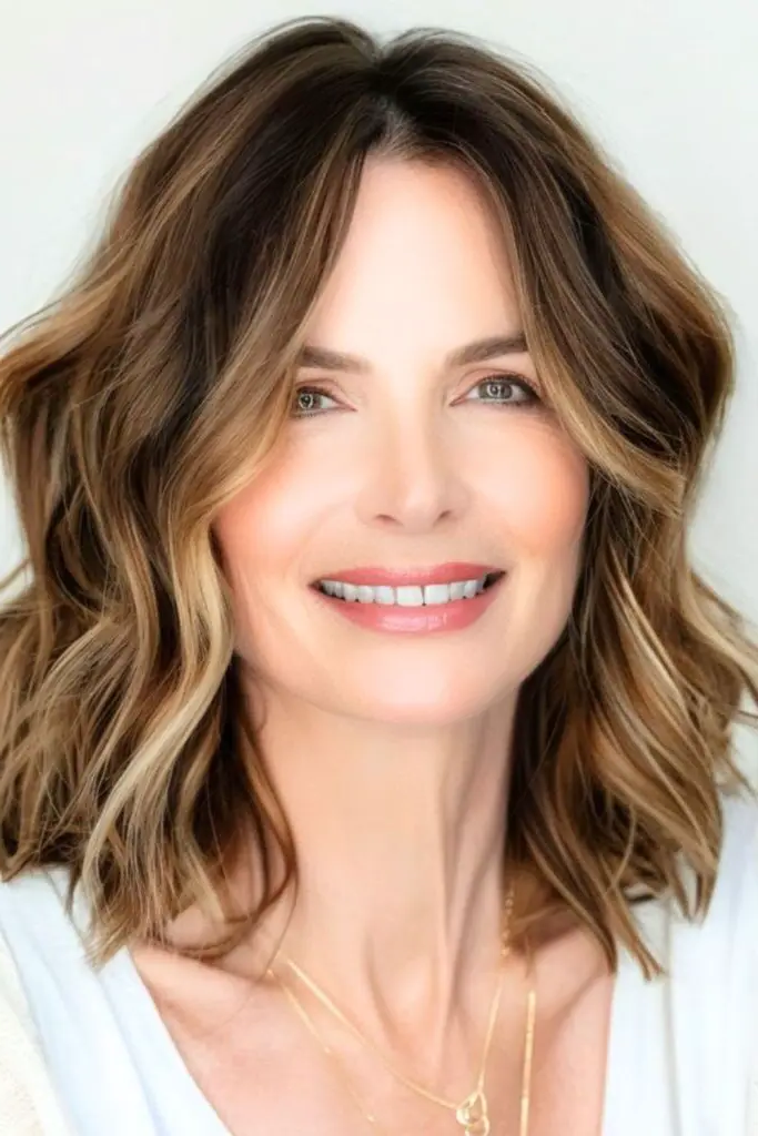 17. Wavy Lob Hairstyle