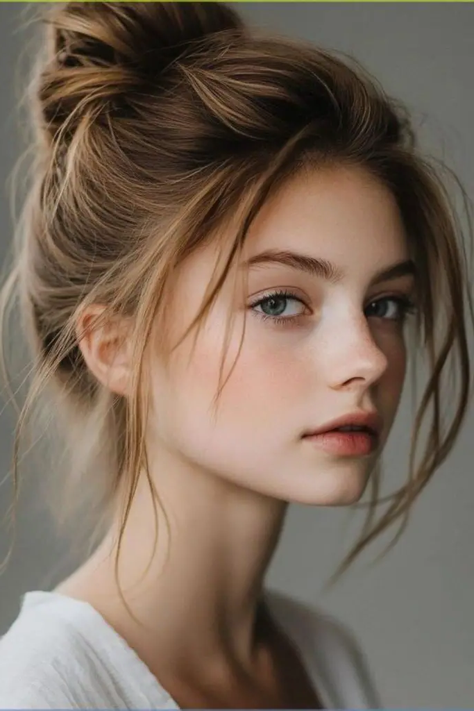 Velvet Veil Bun Hairstyle