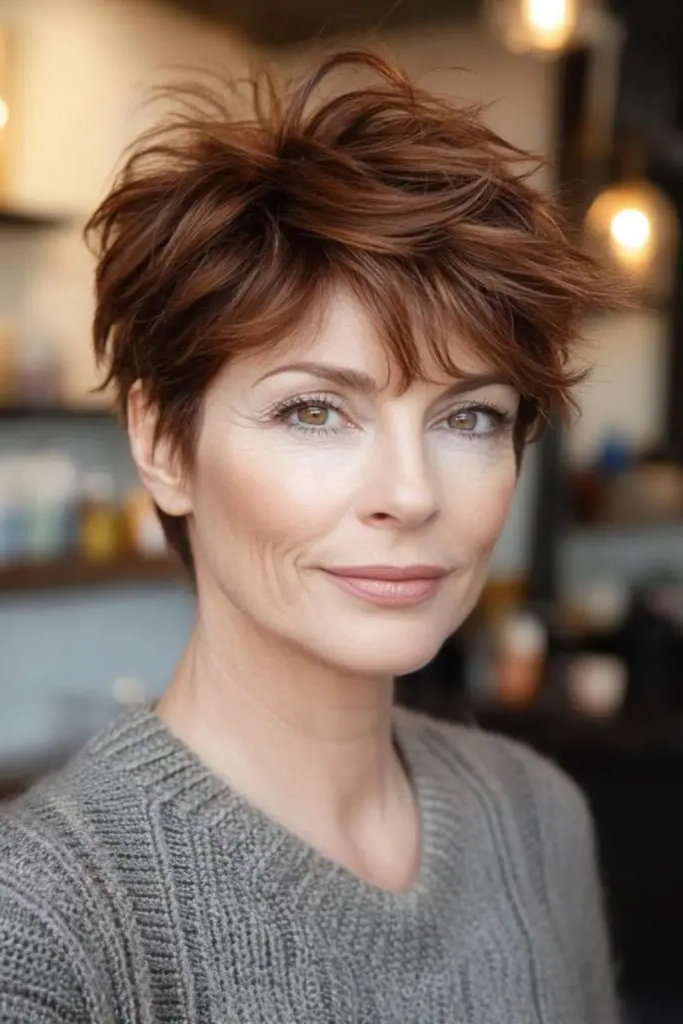 Layered Feathered Pixie: Short & Sassy