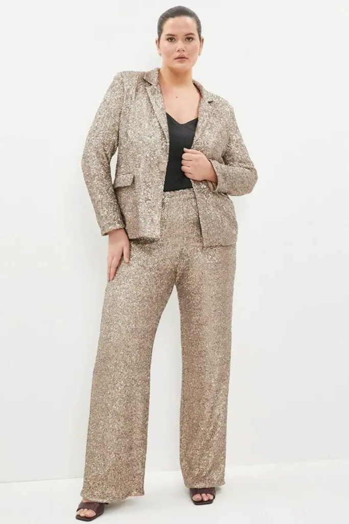 Sequined Blazer Chic