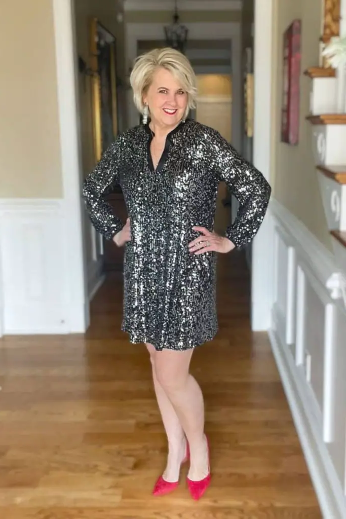 Shimmering Sheath Style