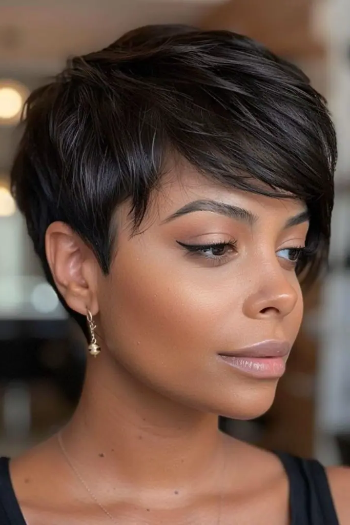 Sideswept Bang Pixie Sweep