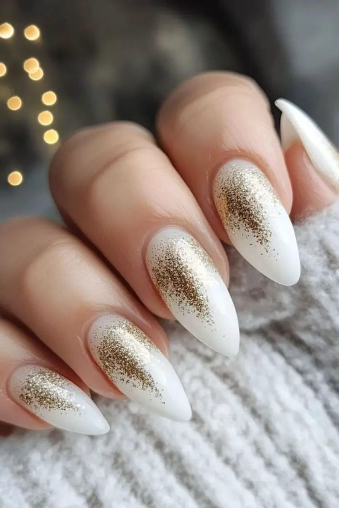 Frosted Nude with Gold Accents