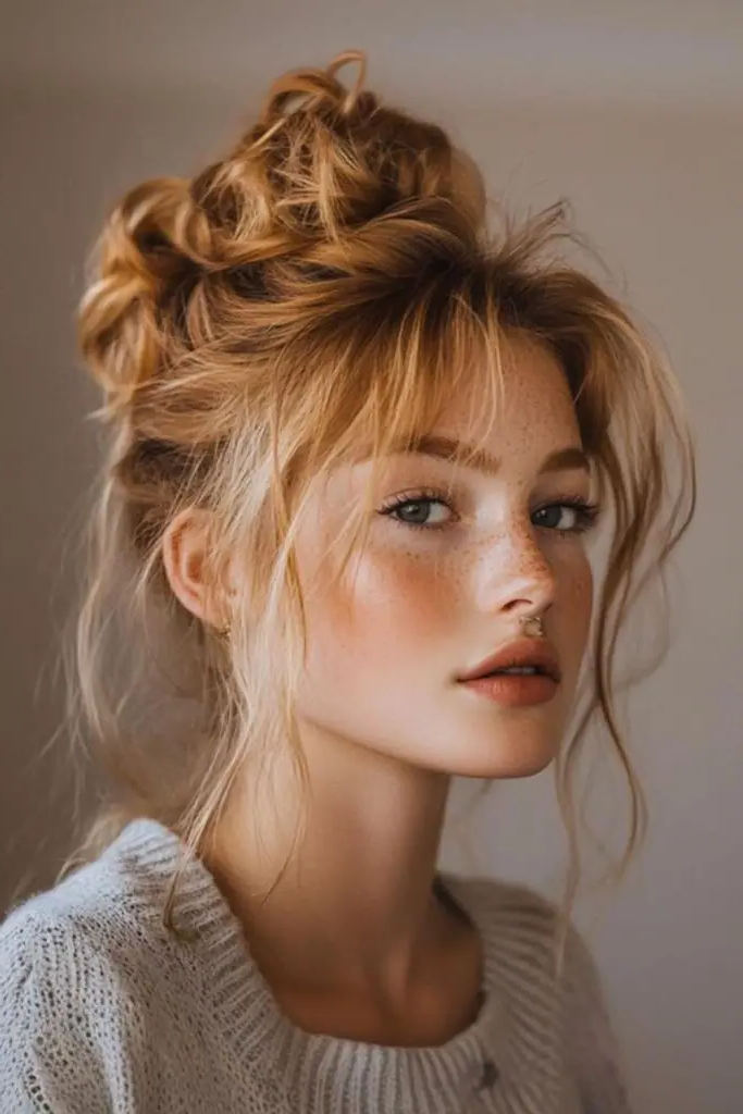 Cascading Cloud Bun Hairstyle