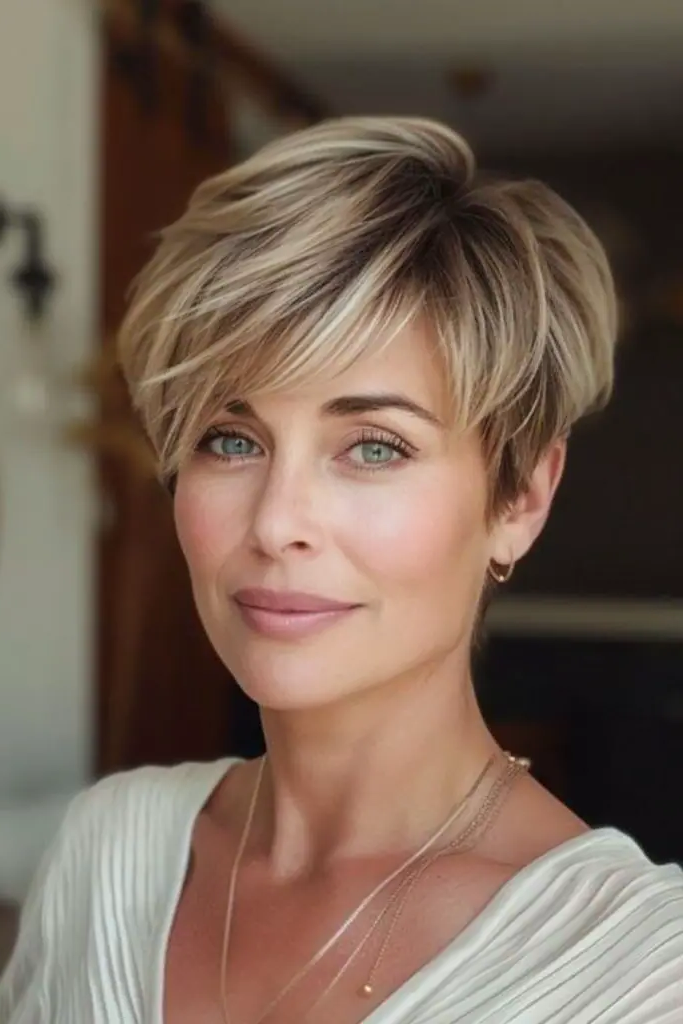 Choppy Pixie with Lifted Crown