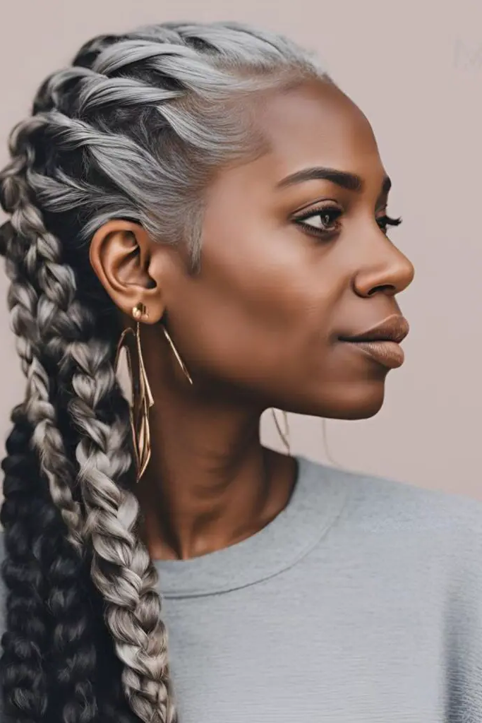 Silver Streamer Braids