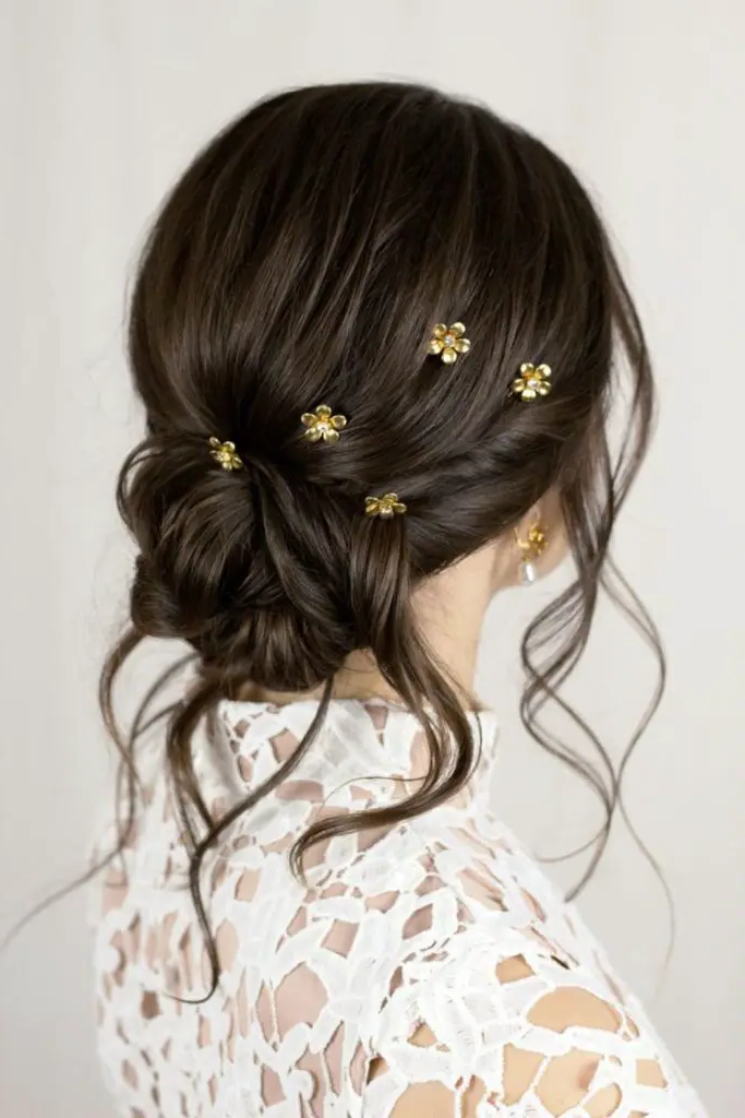 Elegant Slicked-Back Hair with Tiara