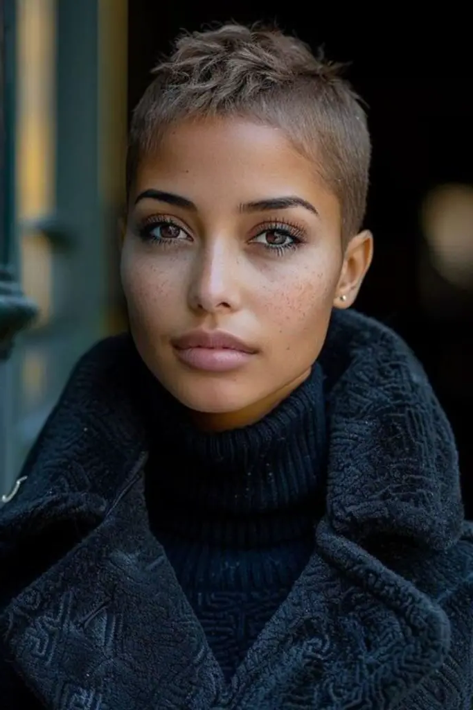 21. Bold Buzzed Pixie Statement