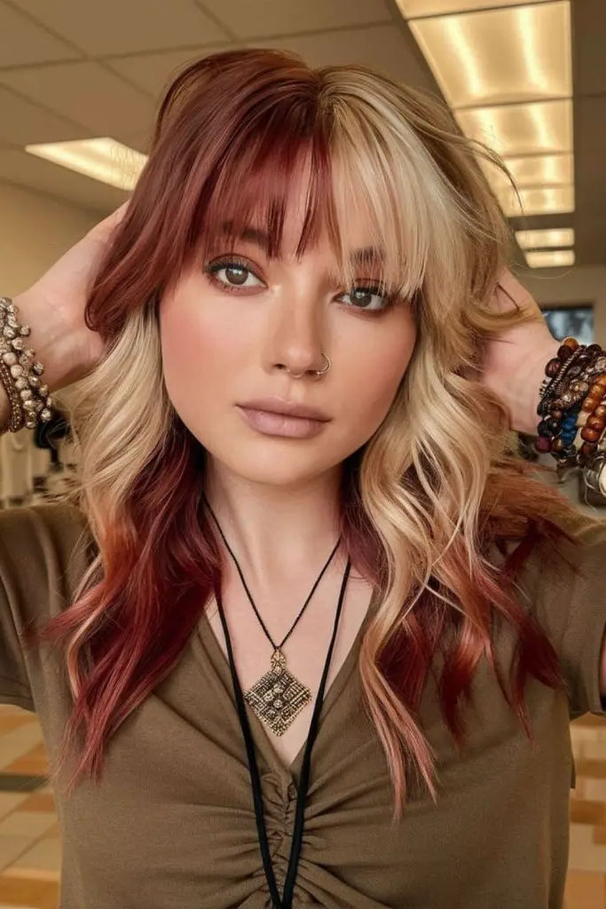 21. Lob with Peekaboo Fringe