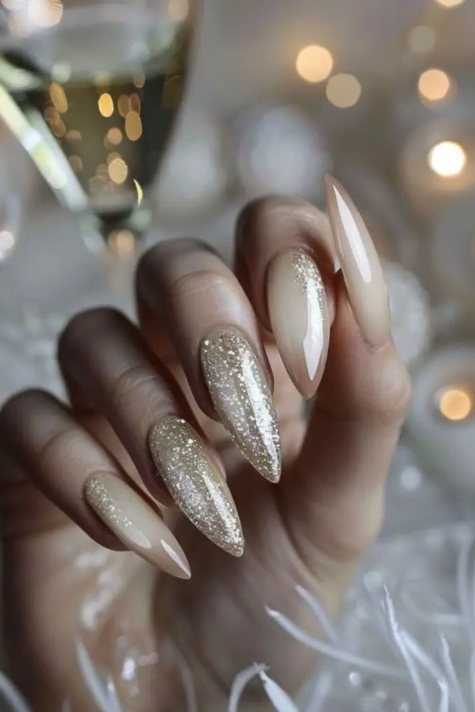 Metallic Champagne Nail Polish