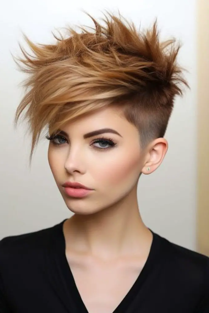 Spiked Asymmetrical Cut