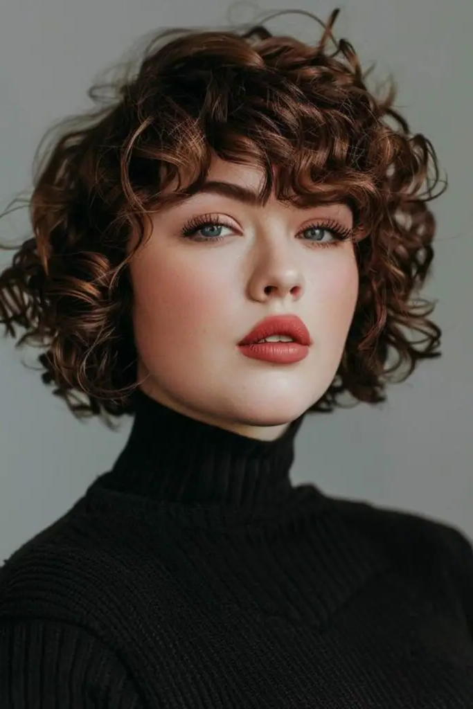 23. Rounded Curly Bob
