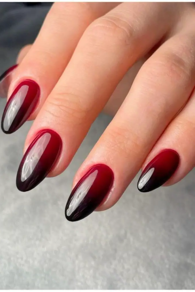 24.Cherry Gloss with Black Tips