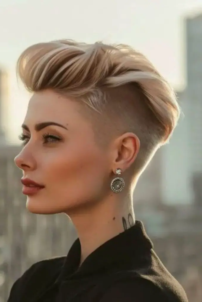 25. Dramatic Mohawk Fade