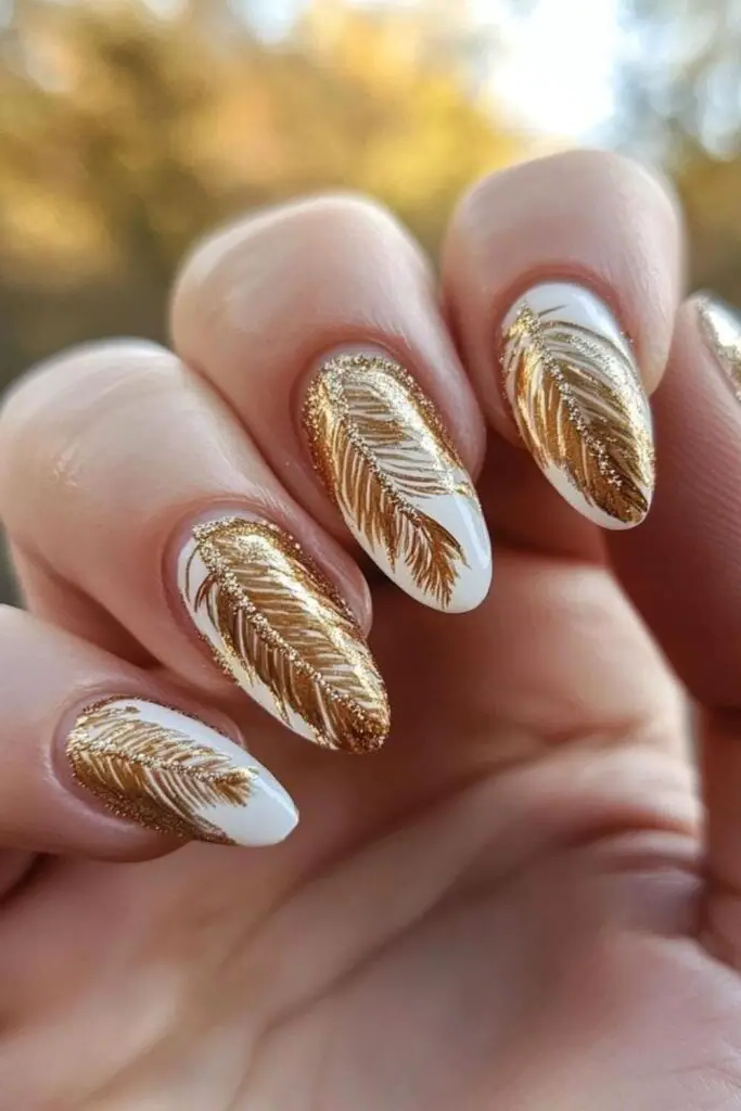 Ivory White with Metallic Gold Stars